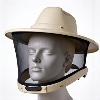 Beekeeping veils at helmets