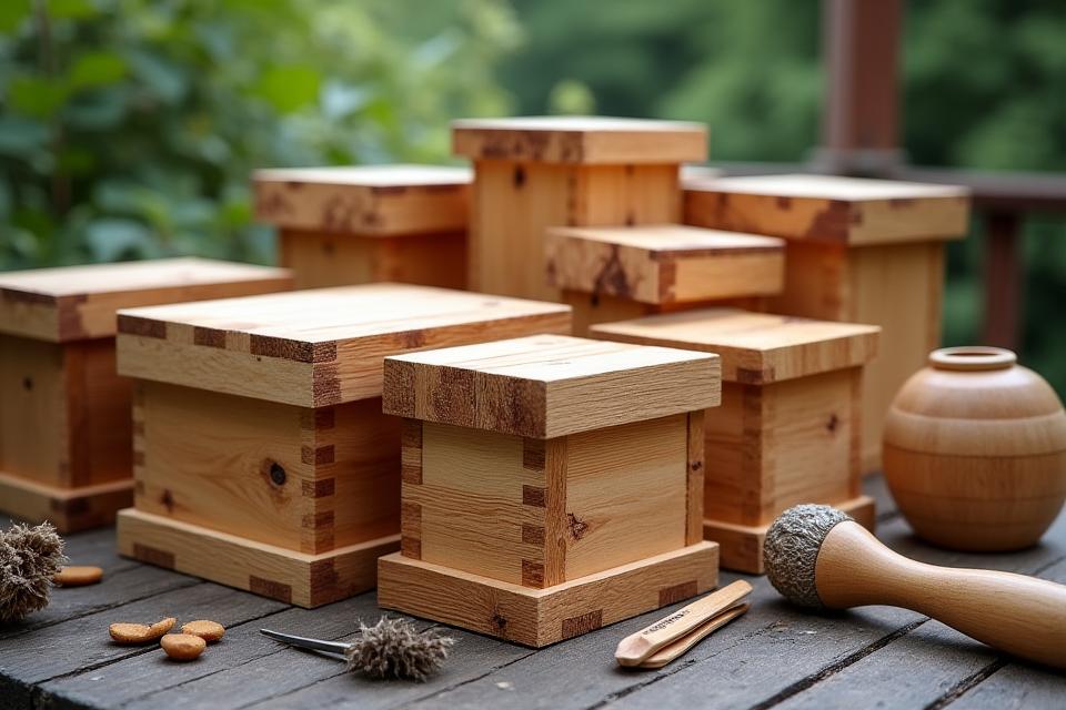 Handcrafted beehives sa Davao